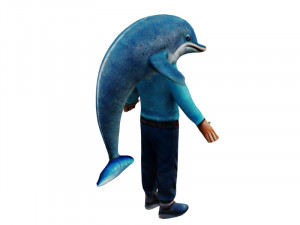 Dolphin Man 3D Model