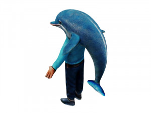 Dolphin Man 3D Model
