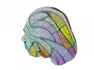 Einstein head tiffany 3D Model