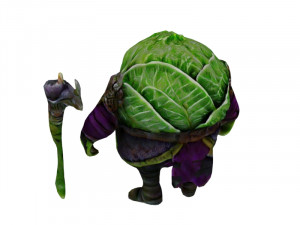Evil cabbages Model 3D