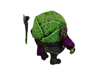 Evil cabbages Model 3D