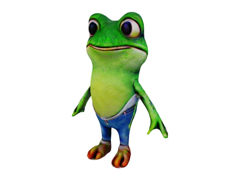 Frog 3D Model .c4d .max .obj .3ds .fbx .stl .blend 