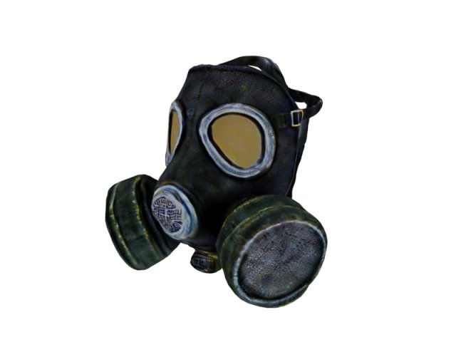 Gas mask 3D 모델 .c4d .max .obj .3ds .fbx .stl .blend 