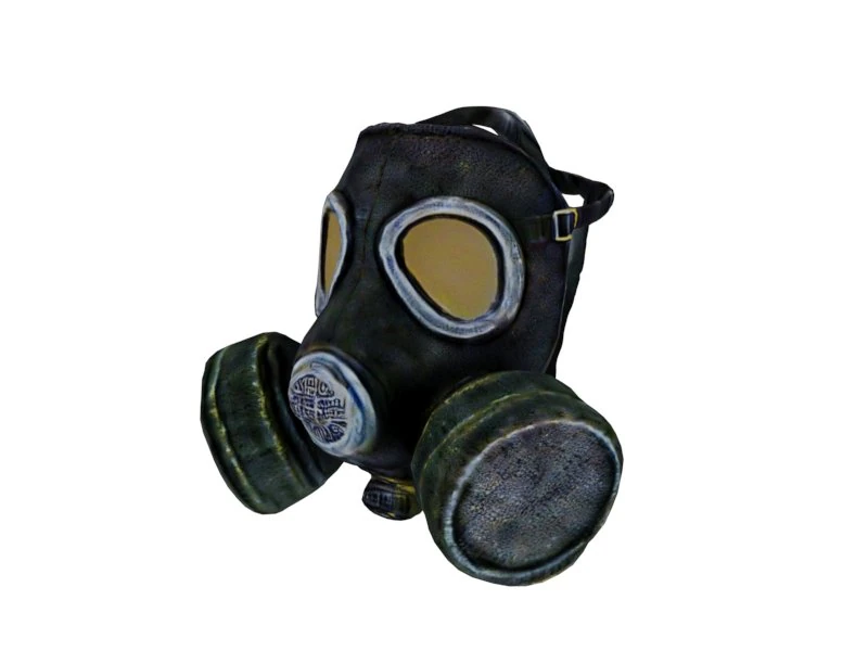 Gas mask 3D Model .c4d .max .obj .3ds .fbx .stl .blend