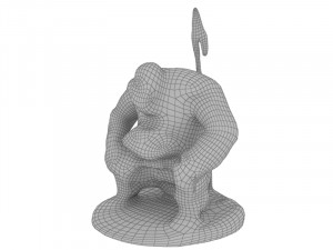 Giant sitting 3D Модель