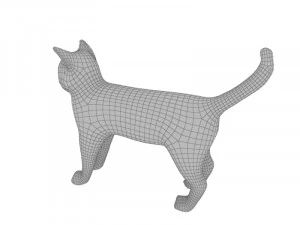 Green cat 3D Model