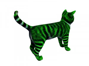 Green cat 3D Model