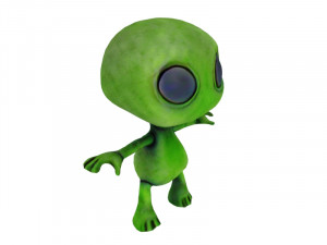 Green alien 3D Model