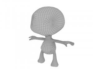 Green alien 3D Model