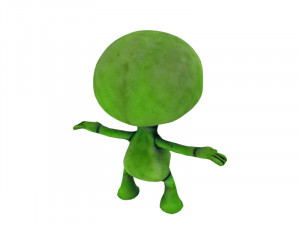Green alien 3D Model