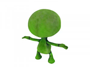 Green alien 3D Model