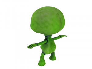 Green alien 3D Model