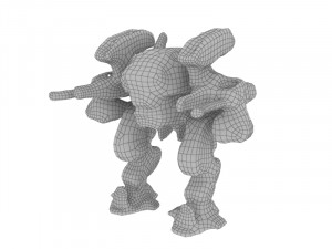 Heavy armored mech 3D Model