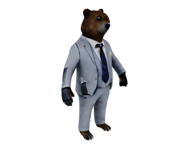Humanoid bear Modelo 3D .c4d .max .obj .3ds .fbx .stl .blend 