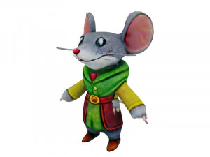 ねずみのキャラクター 3Dモデル