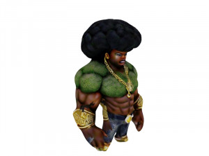 Muscular broccoli 3D-Modell