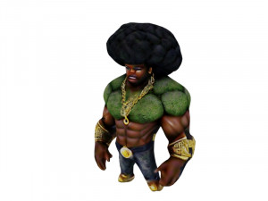 Muscular broccoli 3D 모델