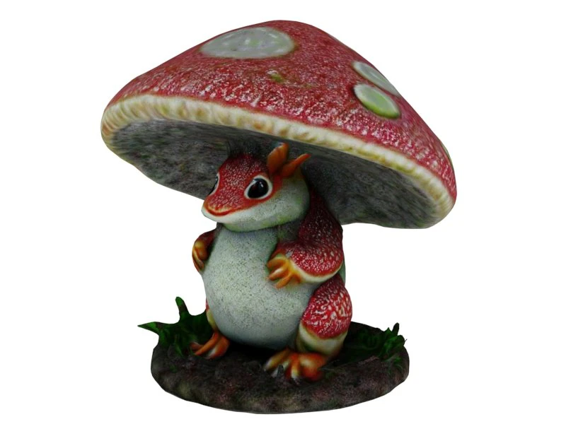 Mushroom dragon 3D Model .c4d .max .obj .3ds .fbx .stl .blend