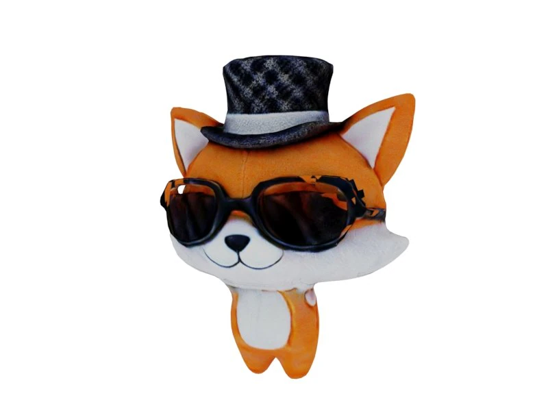 Orange fox 3D Model .c4d .max .obj .3ds .fbx .stl .blend 