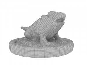 Orange frog Modelo 3D