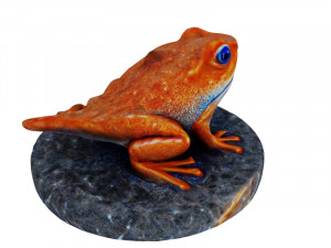 Orange frog Modelo 3D