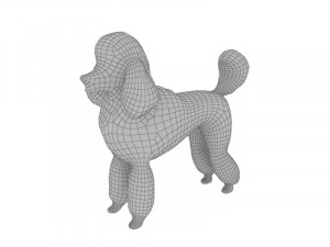 Orange poodle 3D Model