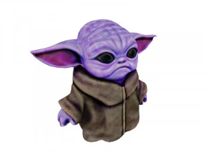 Purple Yoda 3D Model