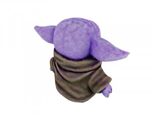 Purple Yoda 3D Model