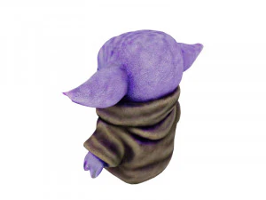 Purple Yoda 3D Model