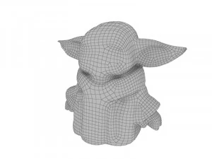 Purple Yoda 3D Model