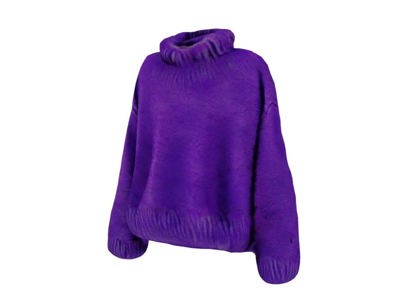 Purple sweater 3D Model .c4d .max .obj .3ds .fbx .stl .blend 