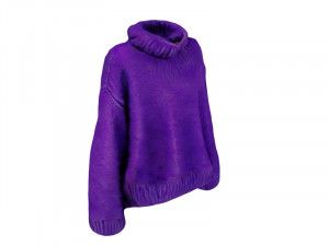 Purple sweater 3D Model