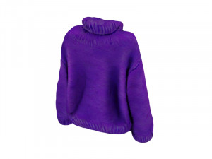 Purple sweater 3D Model