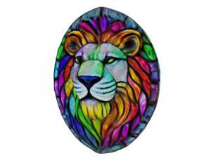 Rainbow lion 3D Model