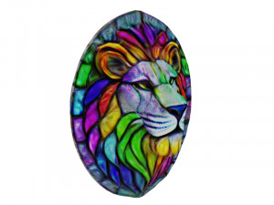 Rainbow lion Model 3D
