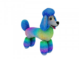 Rainbow poodle 3D Model