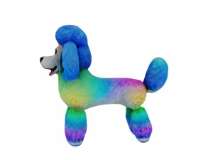 Rainbow poodle 3D Model