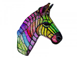 G&ouml;kkuşağı zebrası 3D Model