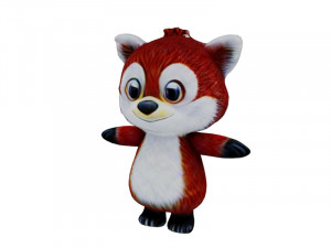 Red panda Modelo 3D