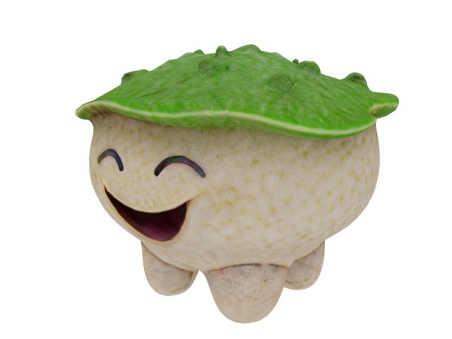 Small sentient fungal 3D Модель .c4d .max .obj .3ds .fbx .stl .blend 