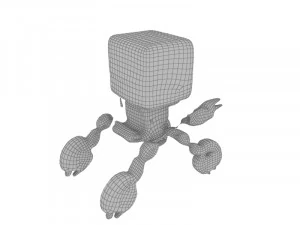 Square robot 3D Model
