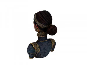 Steampunk bust woman 3D Model