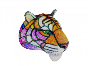 Tiger head tiffany style Modelo 3D