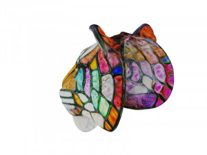 Tiger head tiffany style Modello 3D