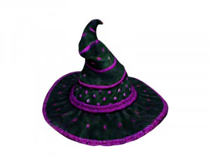 Whimsical witch hat 3D Model