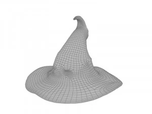 Whimsical witch hat 3D Model