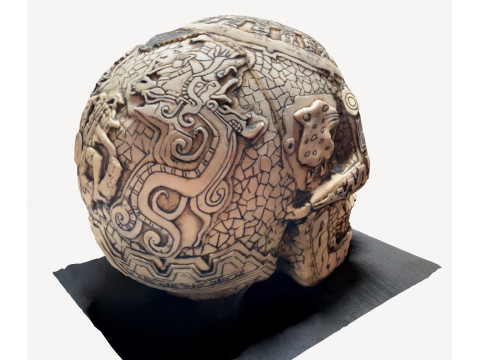 Aztec skull 3D Model