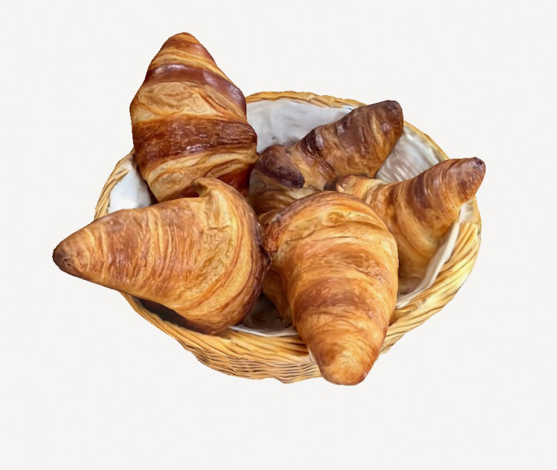 Croissants 3D Model .c4d .max .obj .3ds .fbx .stl .blend 
