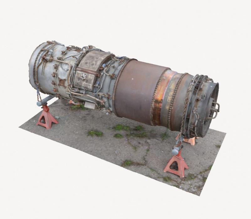 Jet engine 3D Model .c4d .max .obj .3ds .fbx .stl .blend 