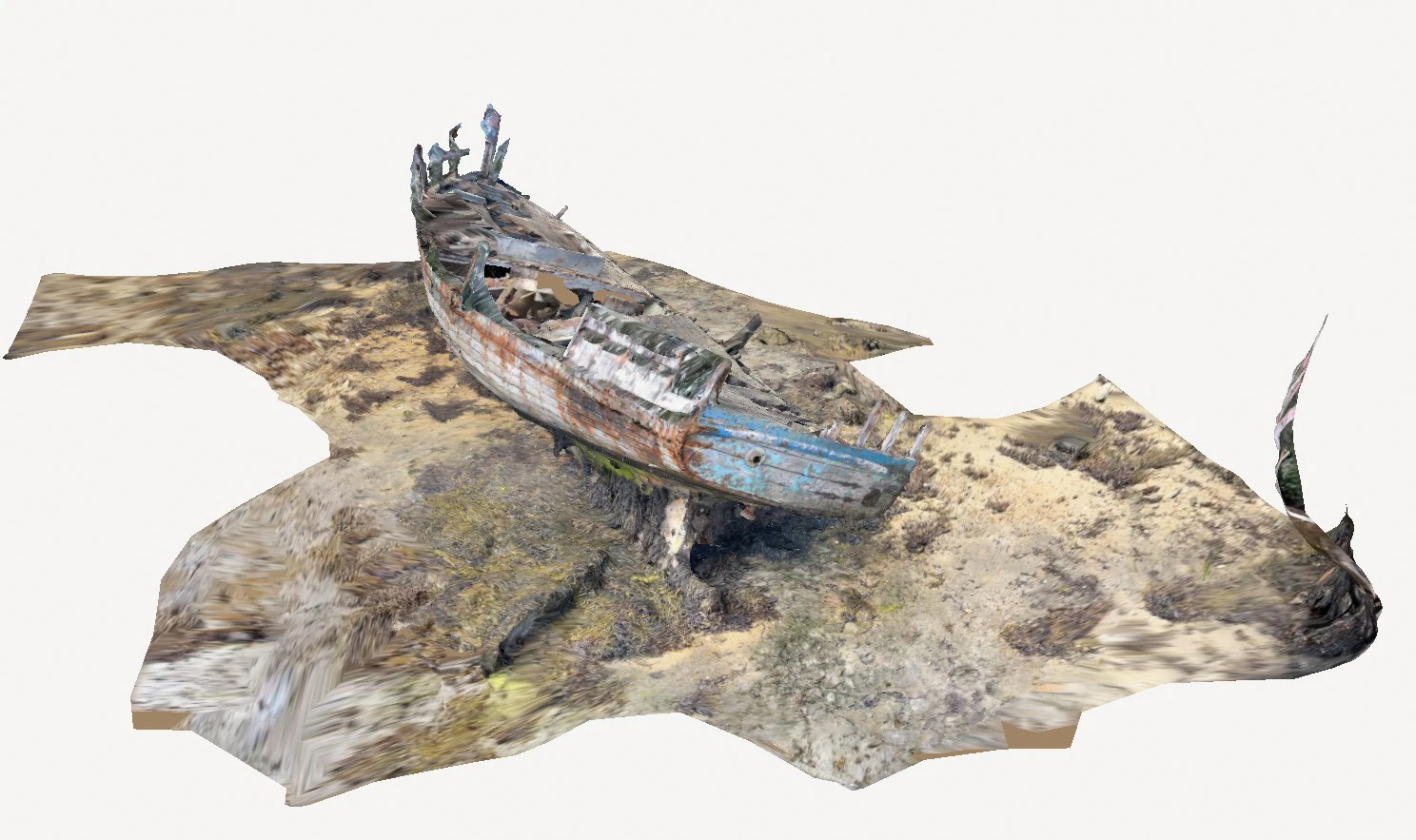 Ship wreck 3D Model .c4d .max .obj .3ds .fbx .stl .blend 